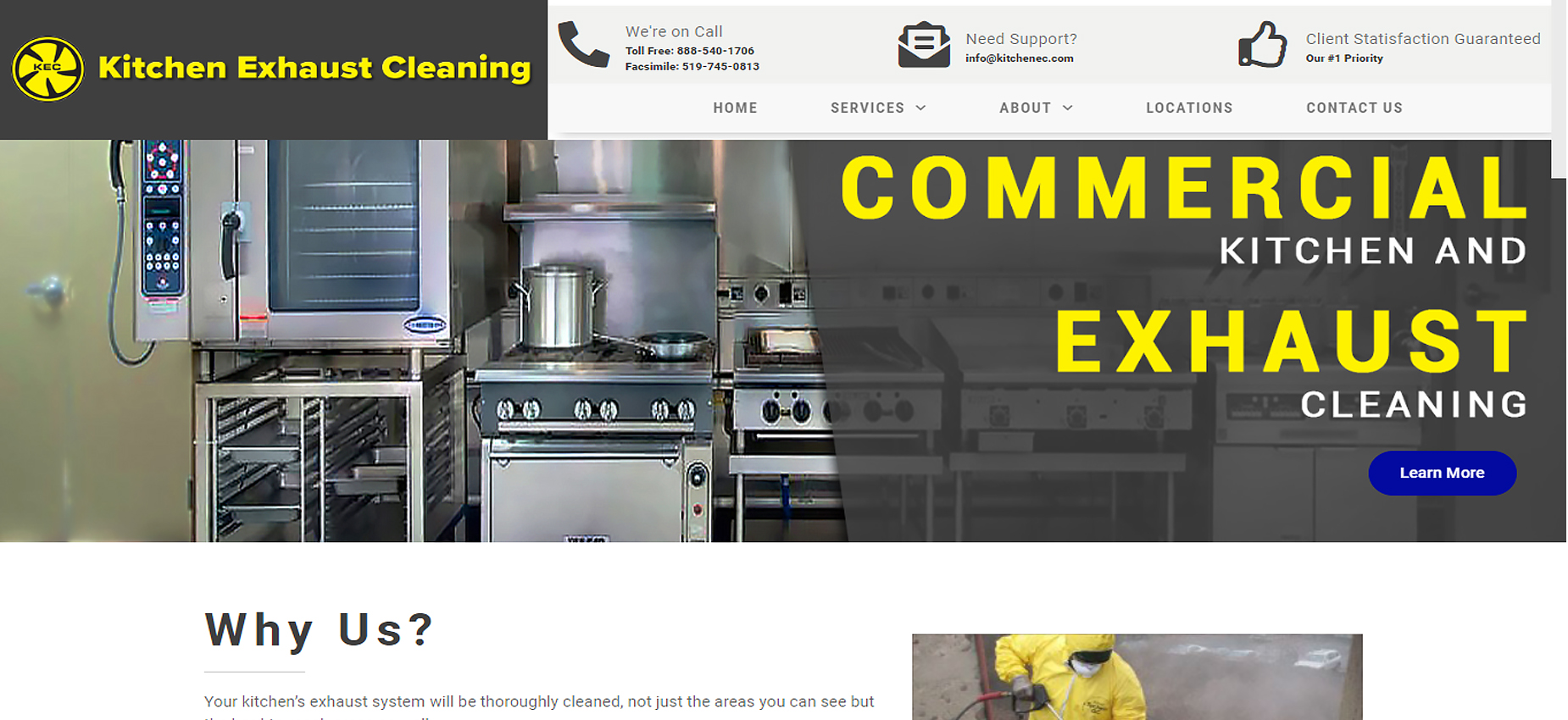 Home Kitchen Exhaust Cleaning Inc   Featured Homepage Image 